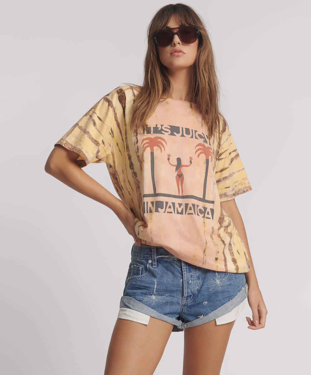 One Teaspoon - Its Juicy In Jamaica Boyfriend Tee - Peach