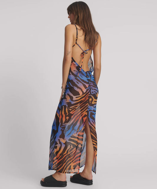 One Teaspoon - Jagger Long Slip Maxi Dress - Tropical Print