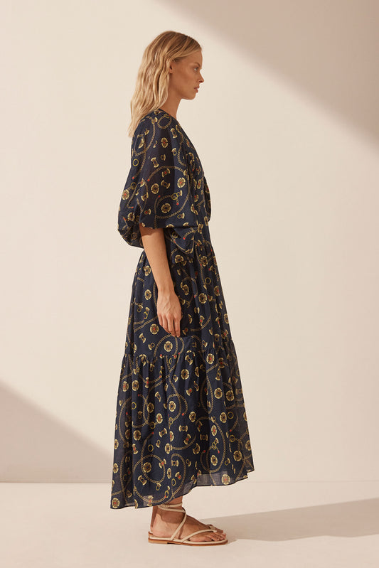 Shona Joy - Vacance Plunged Tiered Midi *** FINAL SALE NO RETURNS ***