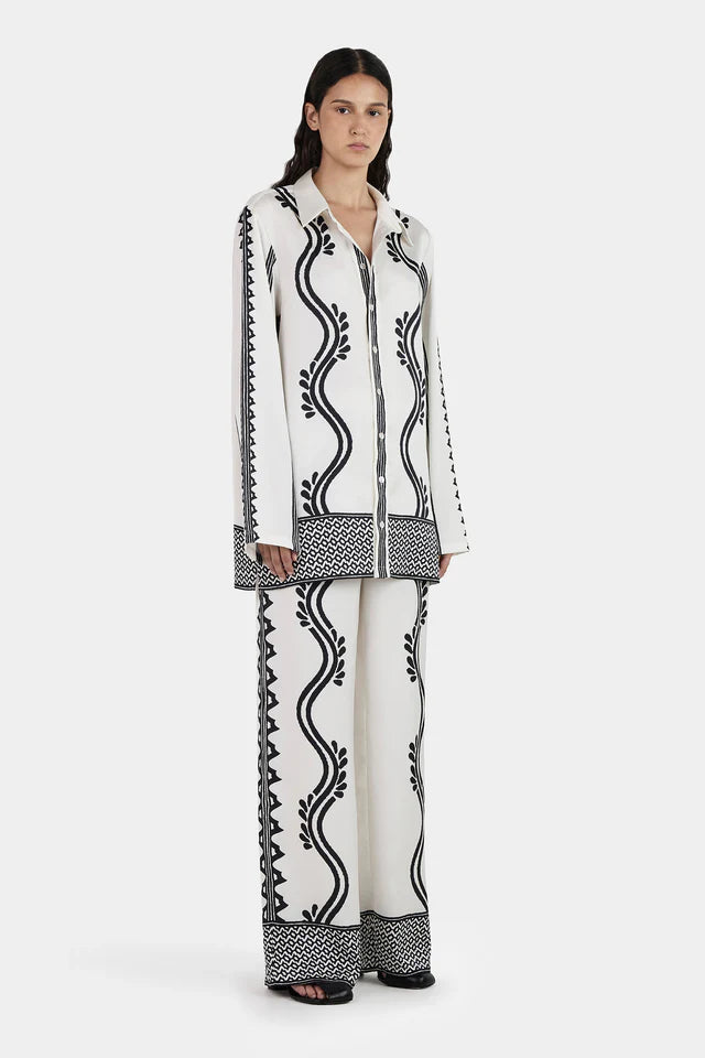 Hansen & Getel -Allora Shirt Geo Waves
