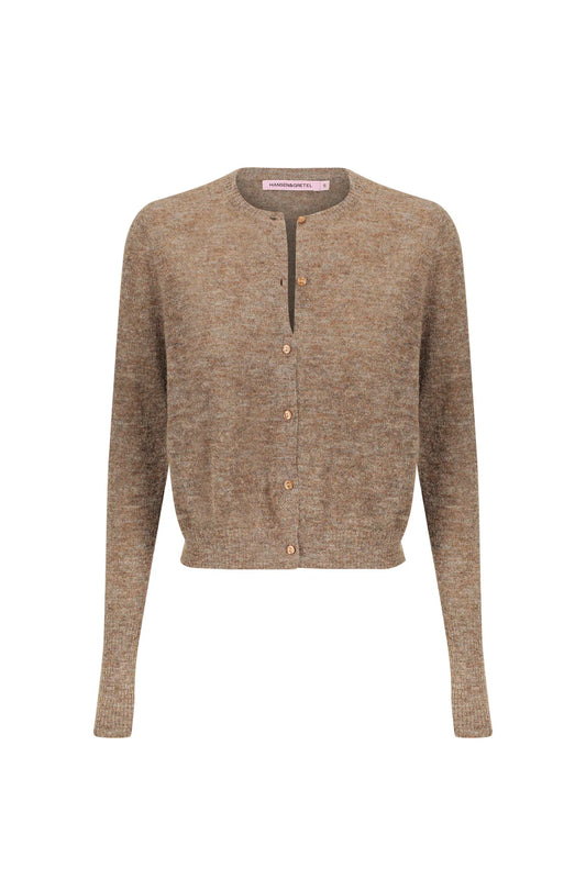 Hansen & Gretel - Amanda Knit Cardigan - Brown Marle ** FINAL SALE**