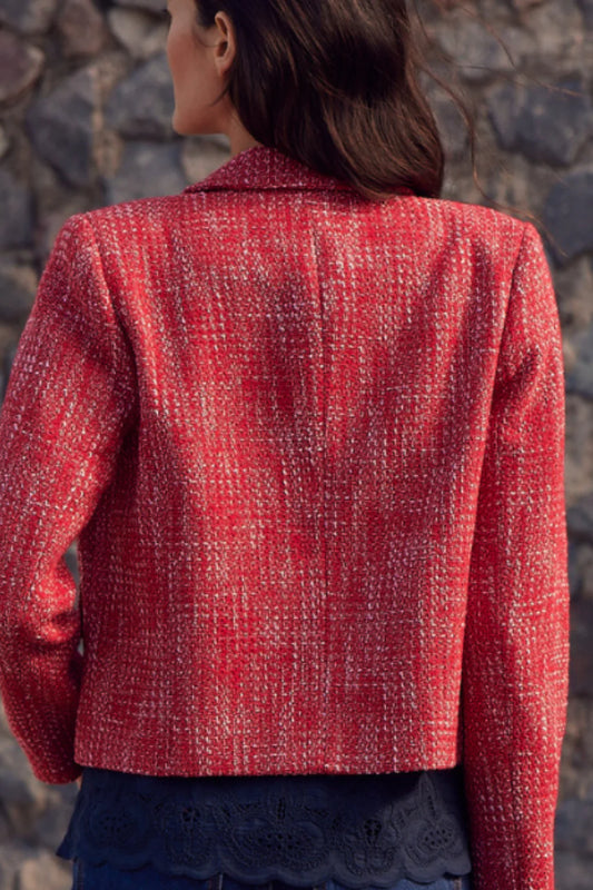 Zoe Kratmann - adjoin jacket - fire boucle