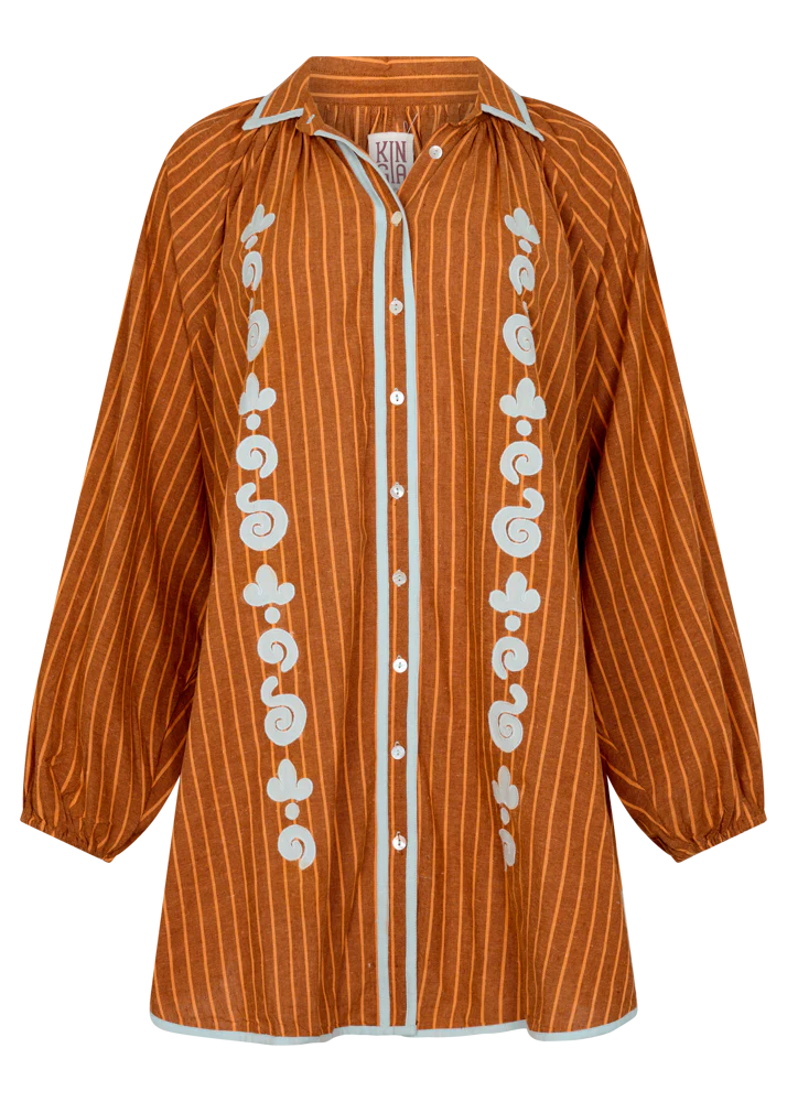 Kinga Scilla - BELLO SWIRL CUPIO SHIRT DRESS