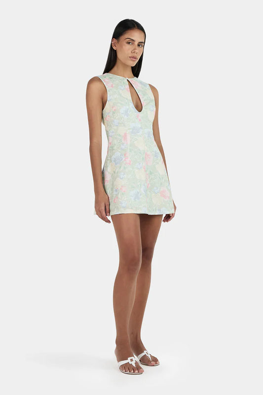 Ownley - Nessa Linen Mini Dress Meadow