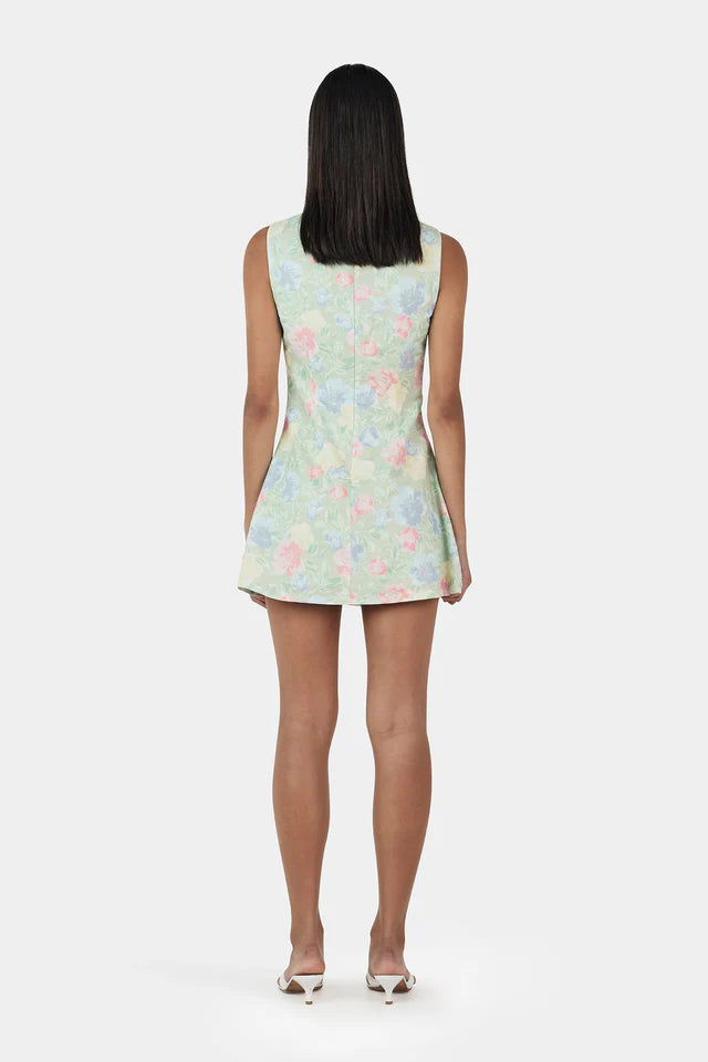Ownley - Nessa Linen Mini Dress Meadow