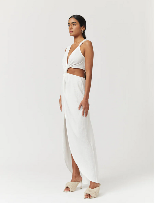 Suboo - Jacqui Crossover Midi Dress - White