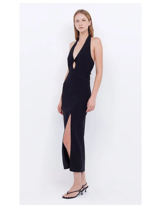 Bec & Bridge - Odeya Halter Dress - Black