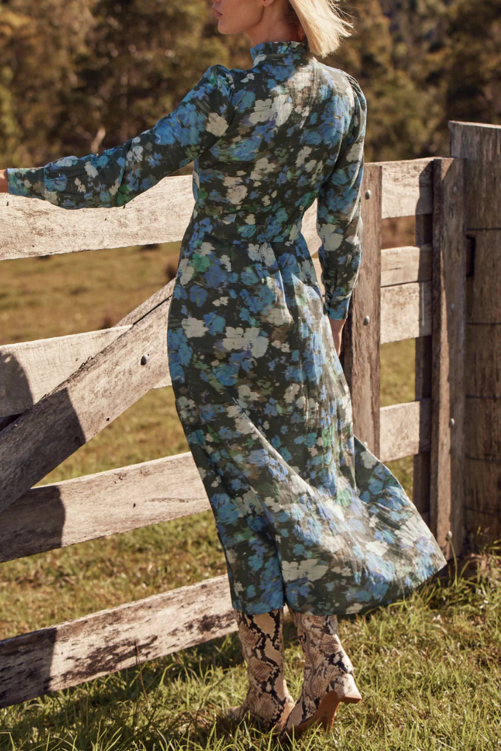 ZOE KRATZMANN - graduate dress - forest blur
