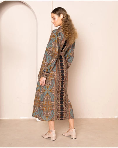 Kachel - Holly Button Down Midi Shirt Dress