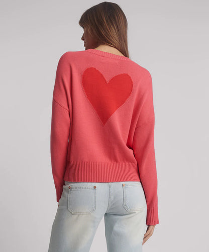 One Teaspoon - Lips Of Love Zip Front Valentines Sweater - Pink