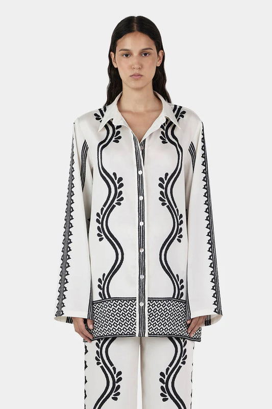 Hansen & Getel -Allora Shirt Geo Waves