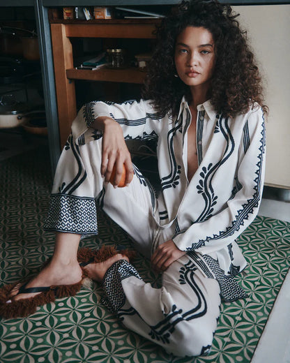 Hansen & Gretel - Justine Pant Geo Waves