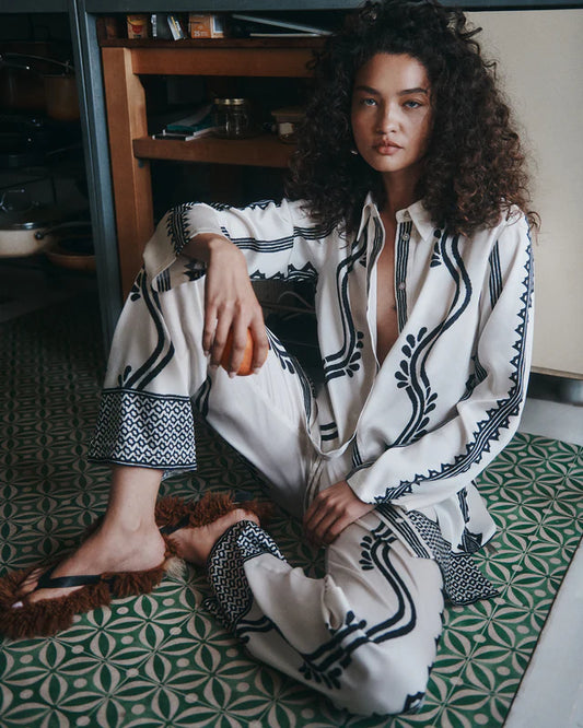 Hansen & Gretel - Justine Pant Geo Waves