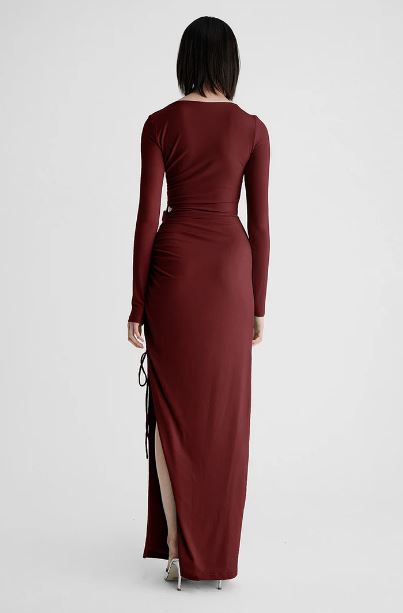 suboo red dress Naples Drop Waist Mini Dress in Red