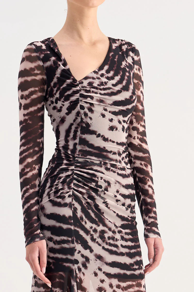 alexis long sleeve dress ALEXIS for Target Mixed Floral Long Sleeve Robe Dress Size XXS NWT