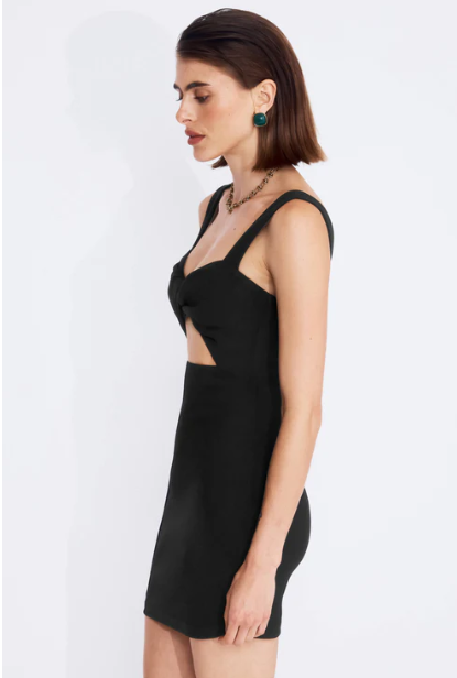 Lakeyo the Label - Selene midi dress in Black
