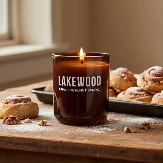 Lakewood candles - Apple + Walnut Scroll