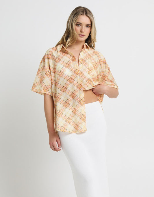 Subtitled - Nahla Oversized Check Shirt
