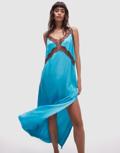 Top Shop - Lace Insert Midi Dress