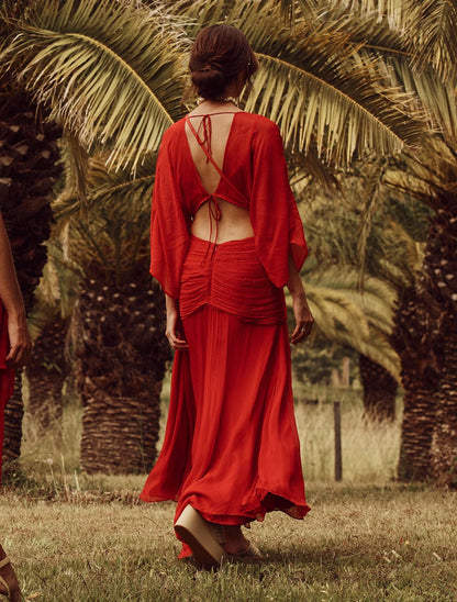 Talulah - Viola Maxi Dress Barberry Red